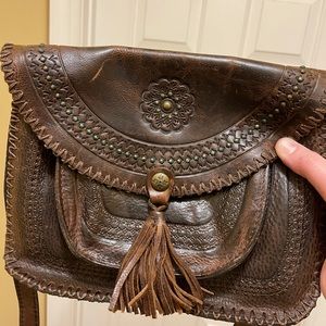 Patricia Nash Brown Leather Crossbody bag NWT